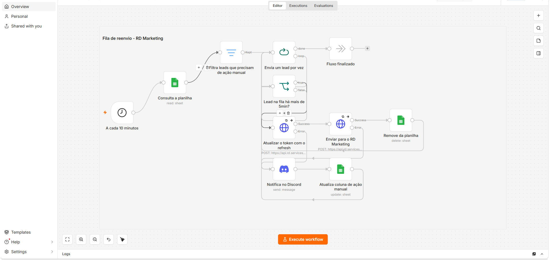 Google Sheets Input Queue